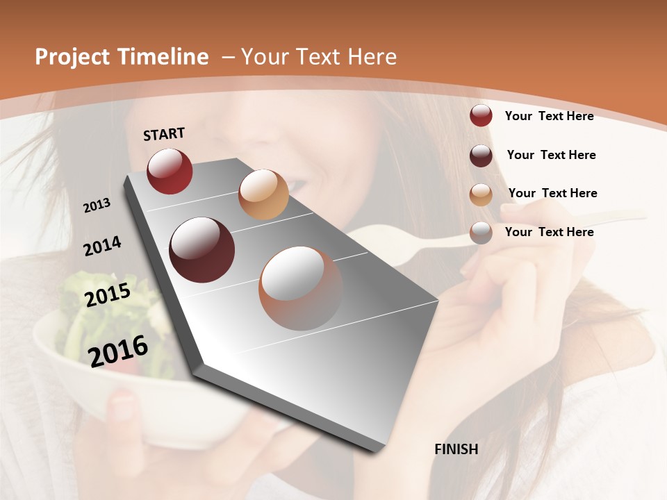 Asian Lady Black PowerPoint Template