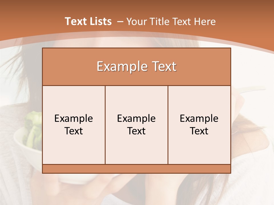 Asian Lady Black PowerPoint Template