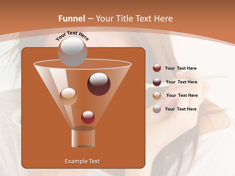 Asian Lady Black PowerPoint Template