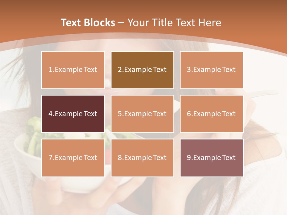 Asian Lady Black PowerPoint Template