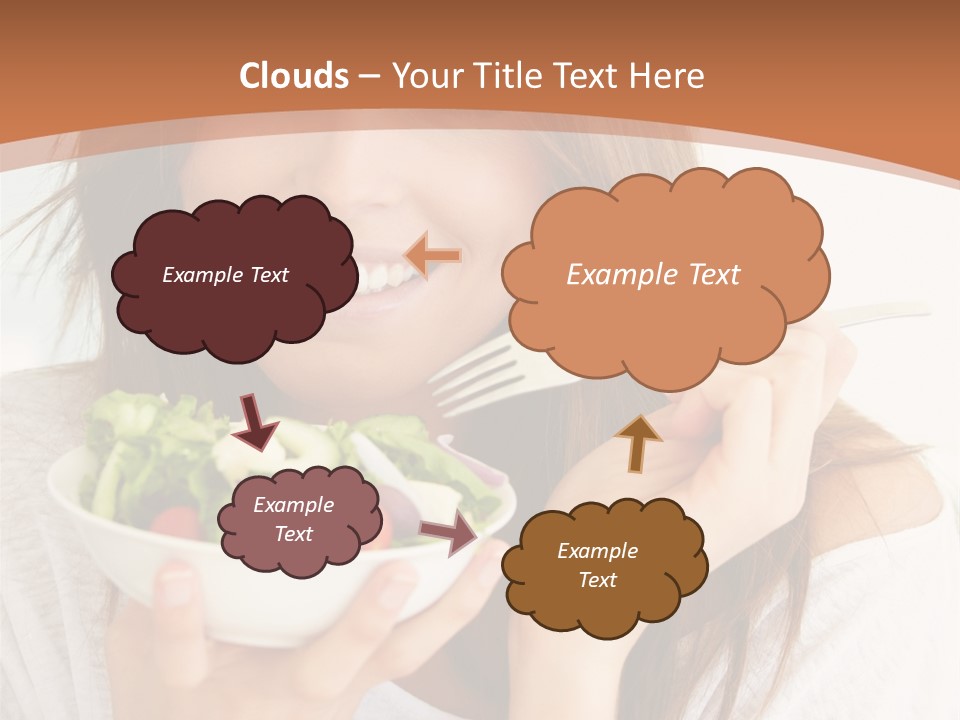 Asian Lady Black PowerPoint Template