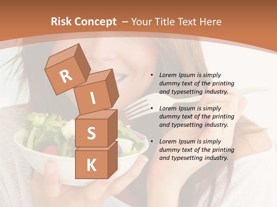 Asian Lady Black PowerPoint Template