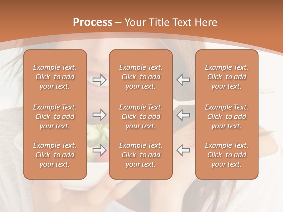 Asian Lady Black PowerPoint Template