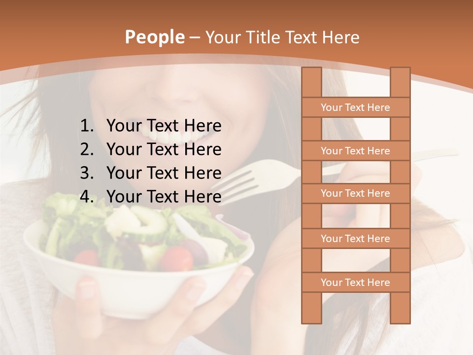 Asian Lady Black PowerPoint Template
