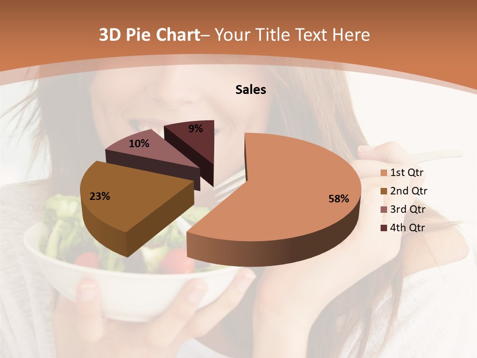 Asian Lady Black PowerPoint Template