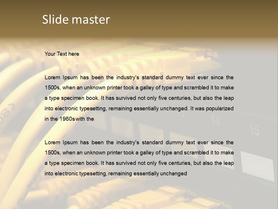 Computer Networking Ethernet PowerPoint Template