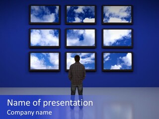 Presentation Display Communication PowerPoint Template