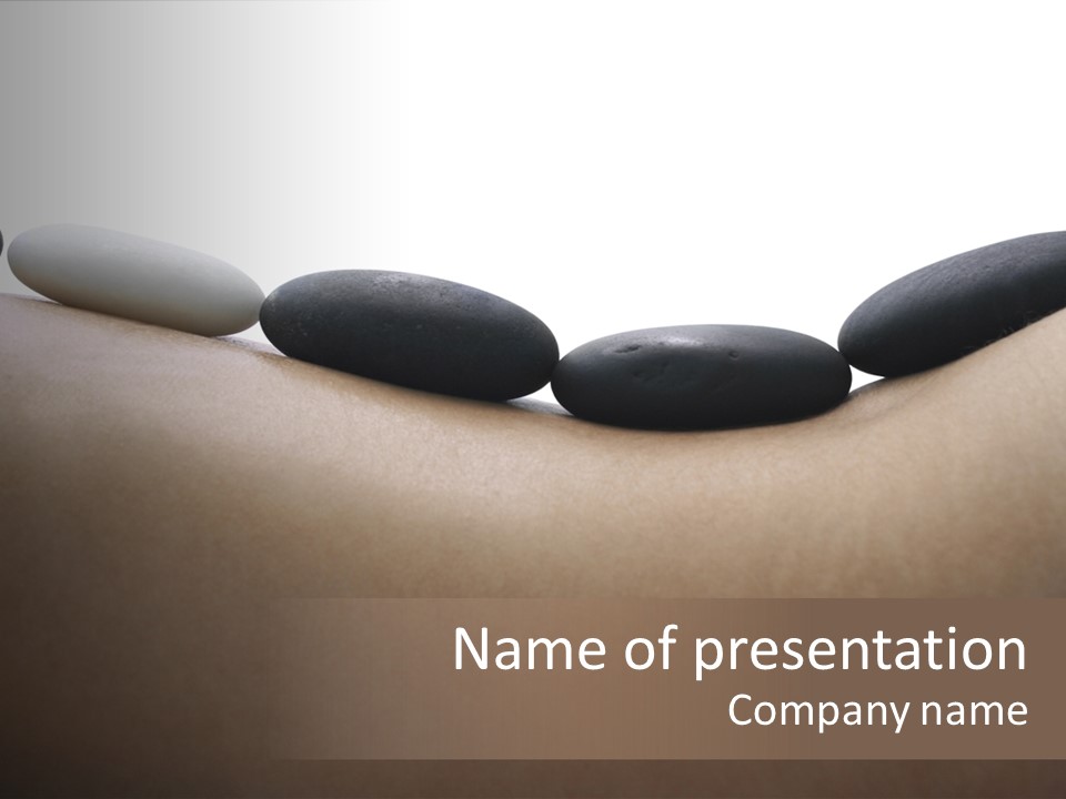 Asian Lady Black PowerPoint Template