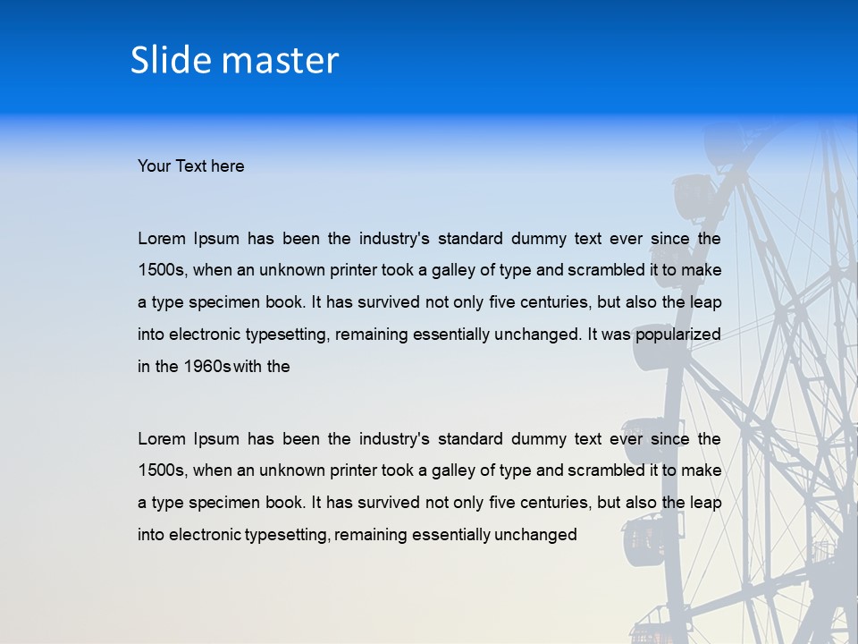 Spin Summer Game PowerPoint Template