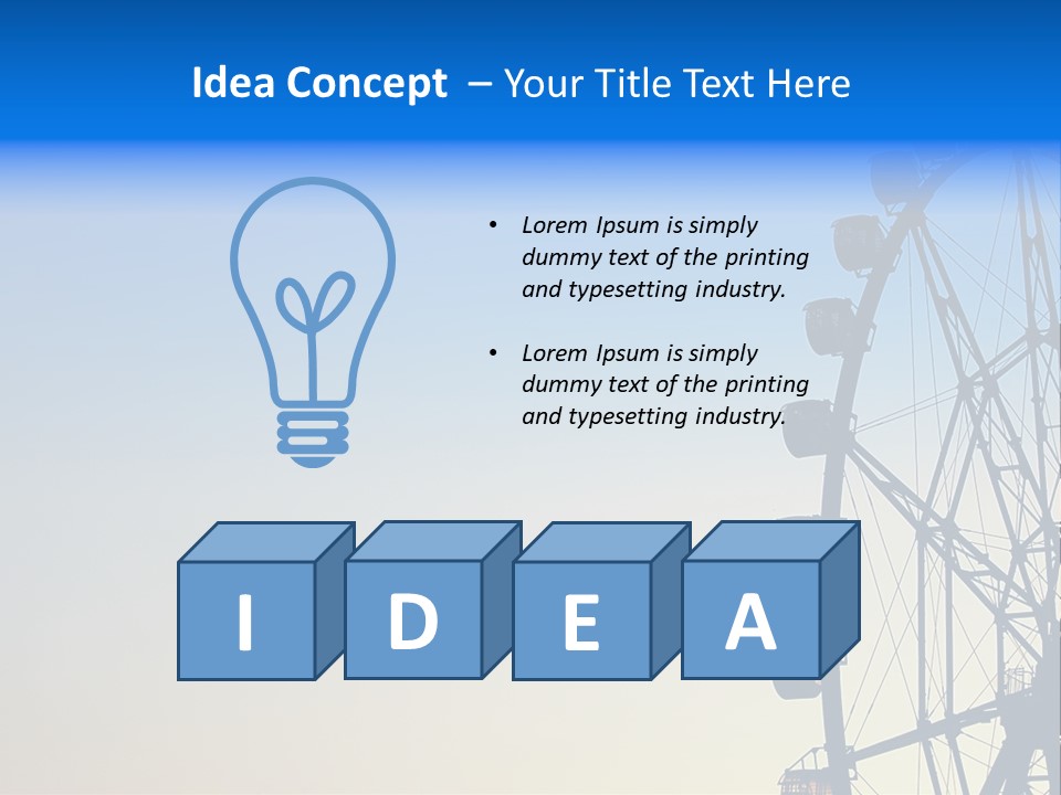 Spin Summer Game PowerPoint Template