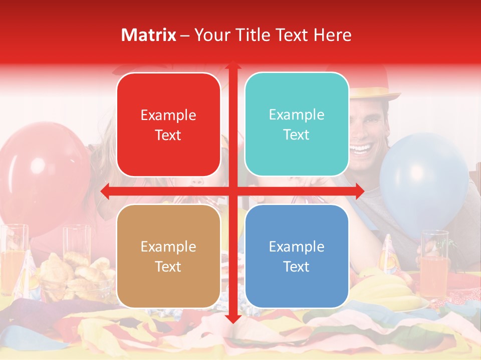 Funny Relationship Clown PowerPoint Template