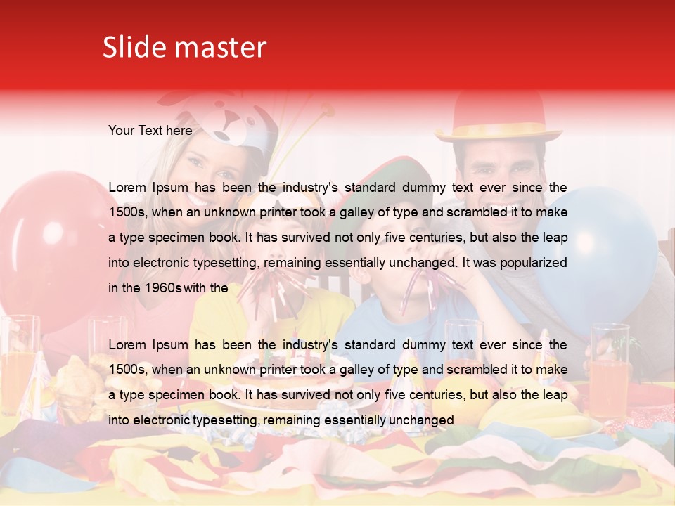 Funny Relationship Clown PowerPoint Template