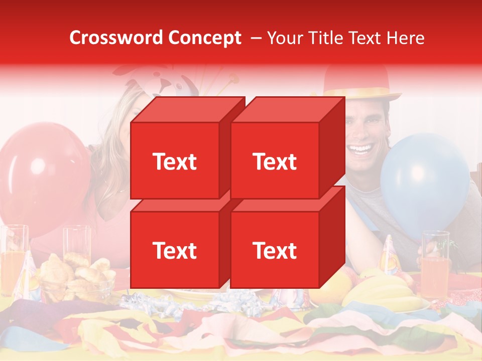 Funny Relationship Clown PowerPoint Template