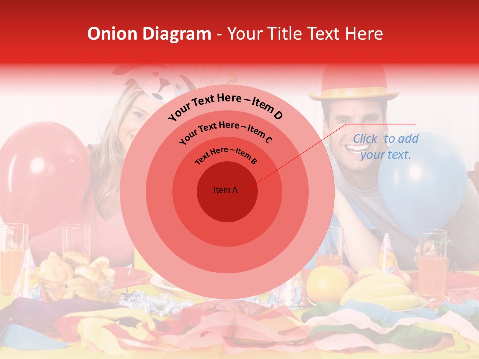 Funny Relationship Clown PowerPoint Template