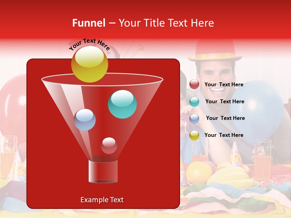 Funny Relationship Clown PowerPoint Template