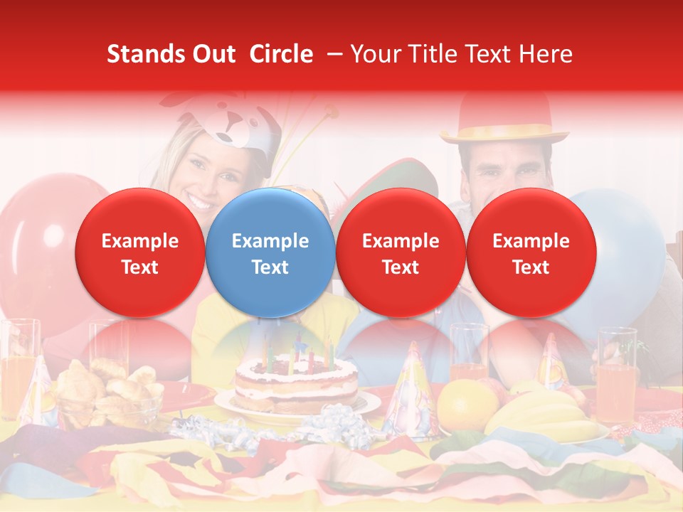 Funny Relationship Clown PowerPoint Template