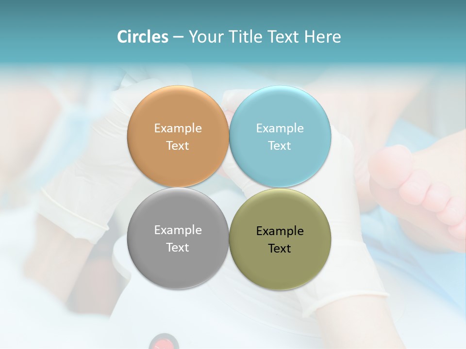 Peeling Pedicure Health PowerPoint Template