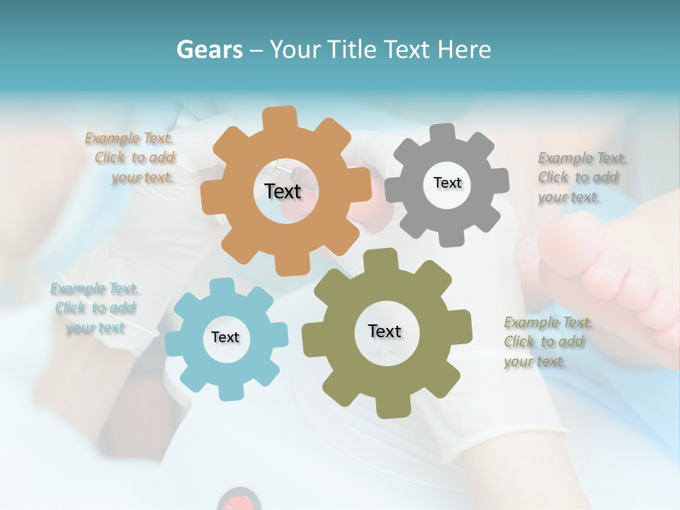 Peeling Pedicure Health PowerPoint Template