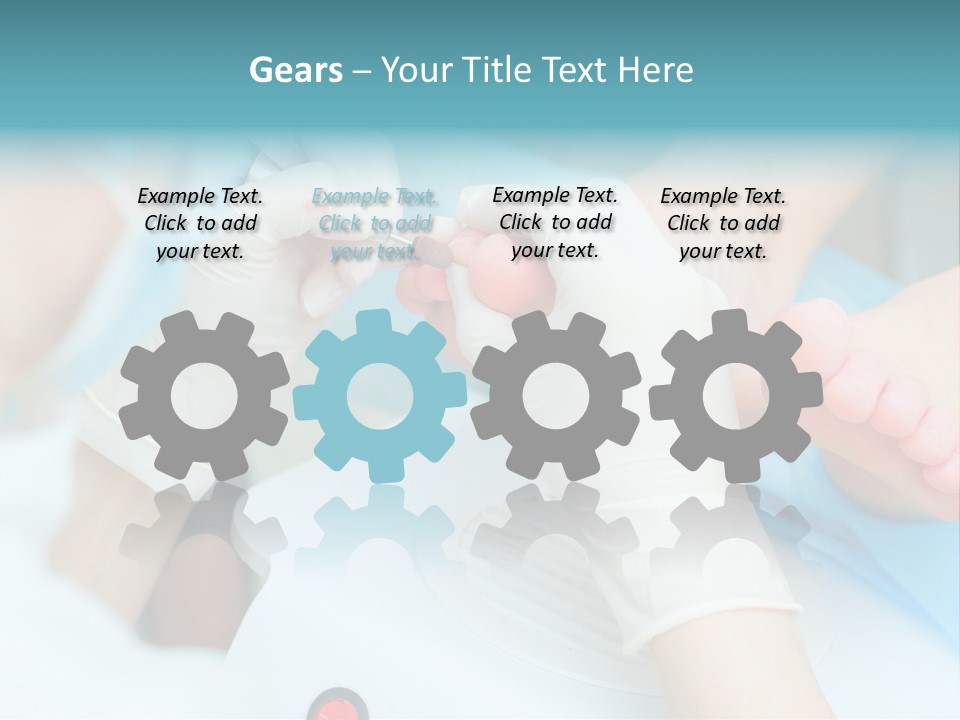 Peeling Pedicure Health PowerPoint Template