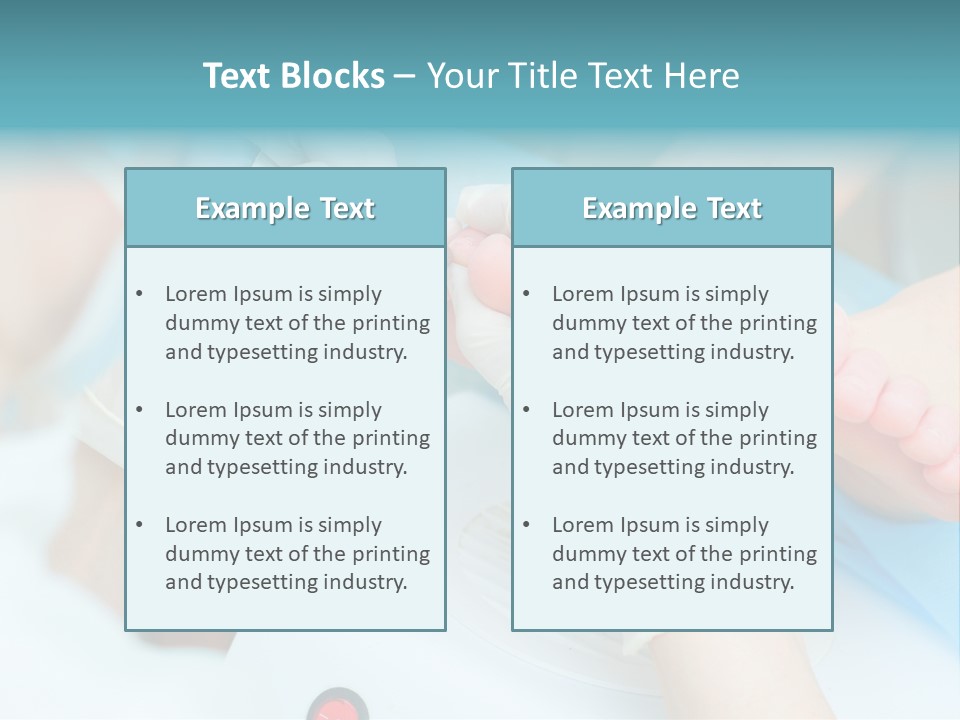 Peeling Pedicure Health PowerPoint Template