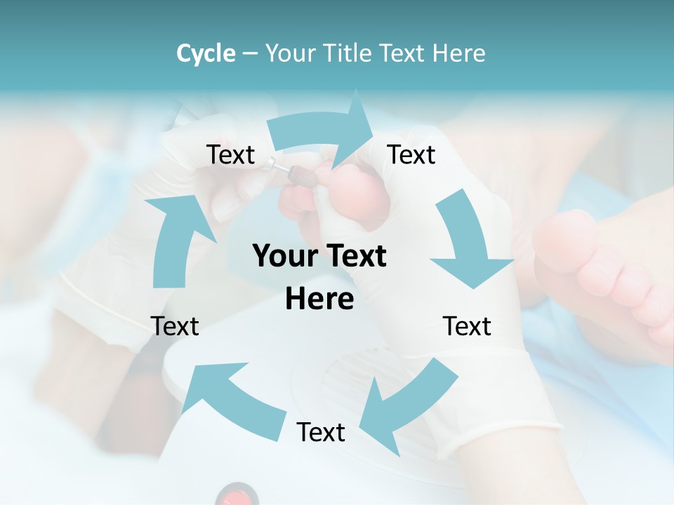 Peeling Pedicure Health PowerPoint Template