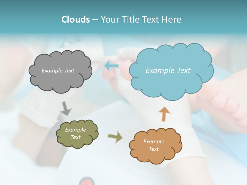 Peeling Pedicure Health PowerPoint Template