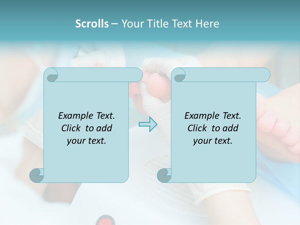 Peeling Pedicure Health PowerPoint Template
