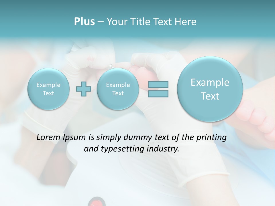 Peeling Pedicure Health PowerPoint Template