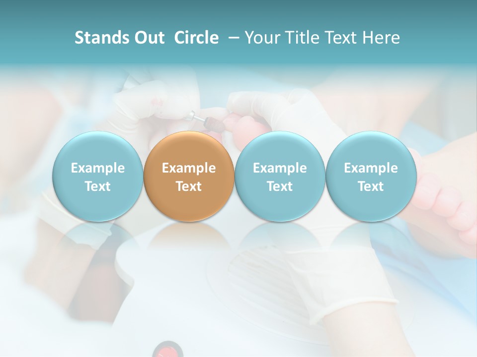 Peeling Pedicure Health PowerPoint Template