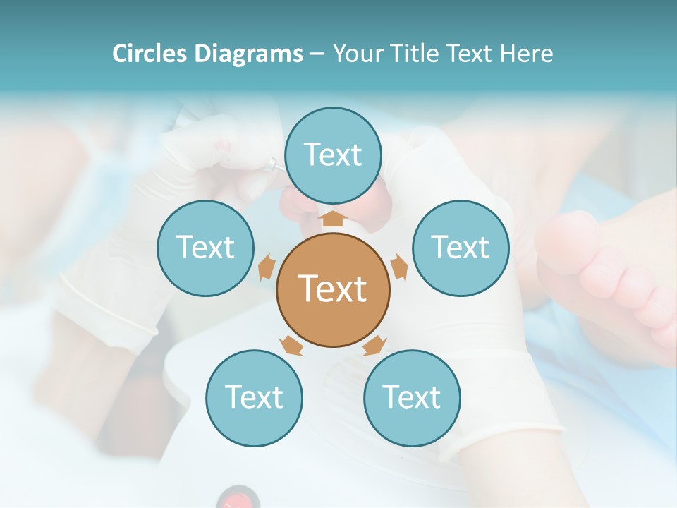 Peeling Pedicure Health PowerPoint Template