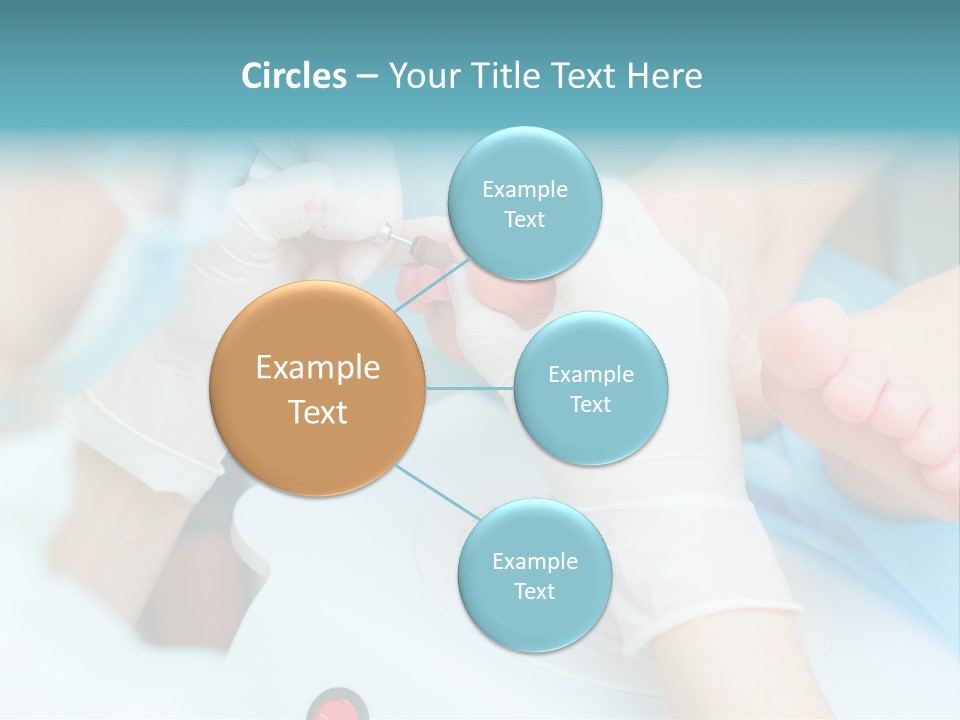 Peeling Pedicure Health PowerPoint Template