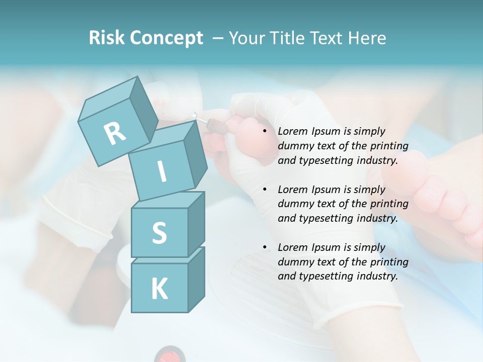 Peeling Pedicure Health PowerPoint Template