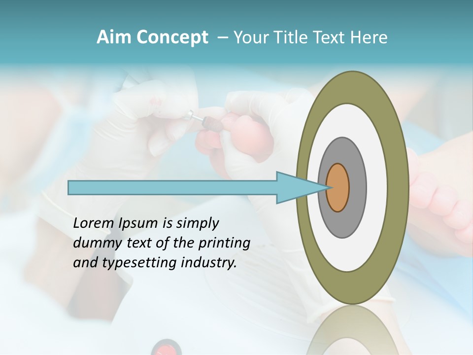 Peeling Pedicure Health PowerPoint Template