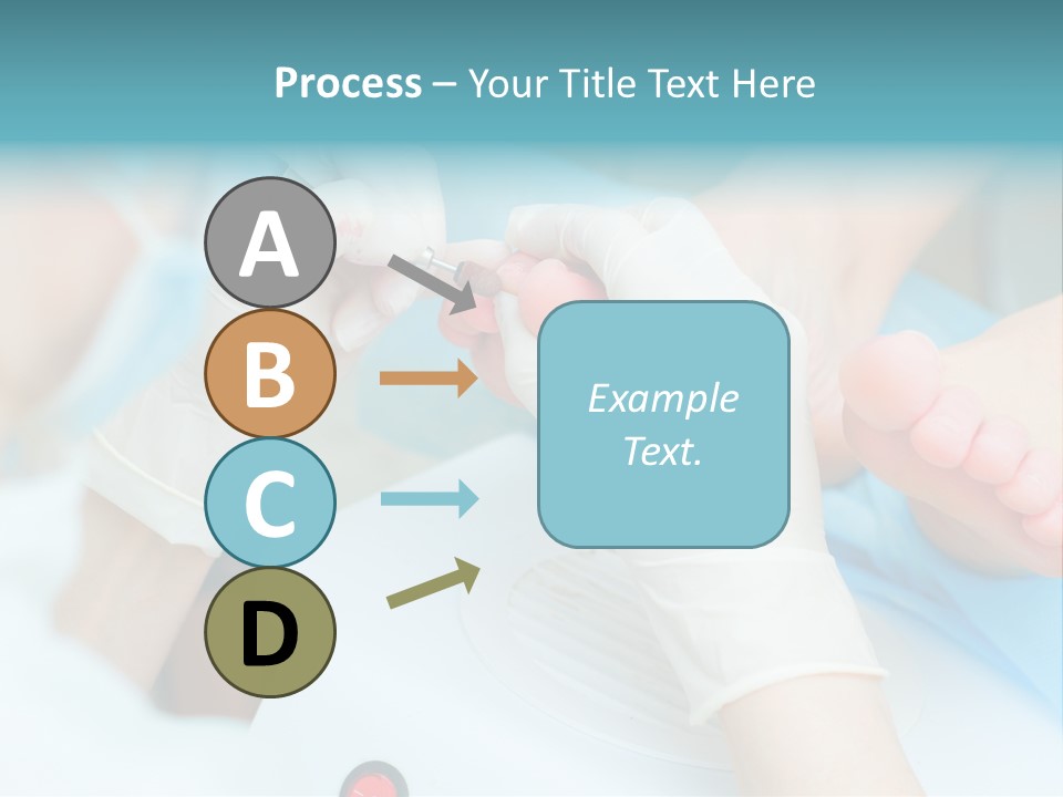 Peeling Pedicure Health PowerPoint Template