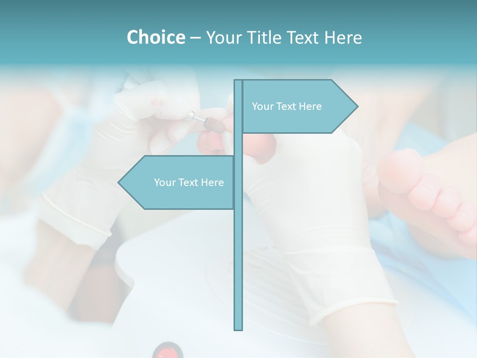 Peeling Pedicure Health PowerPoint Template
