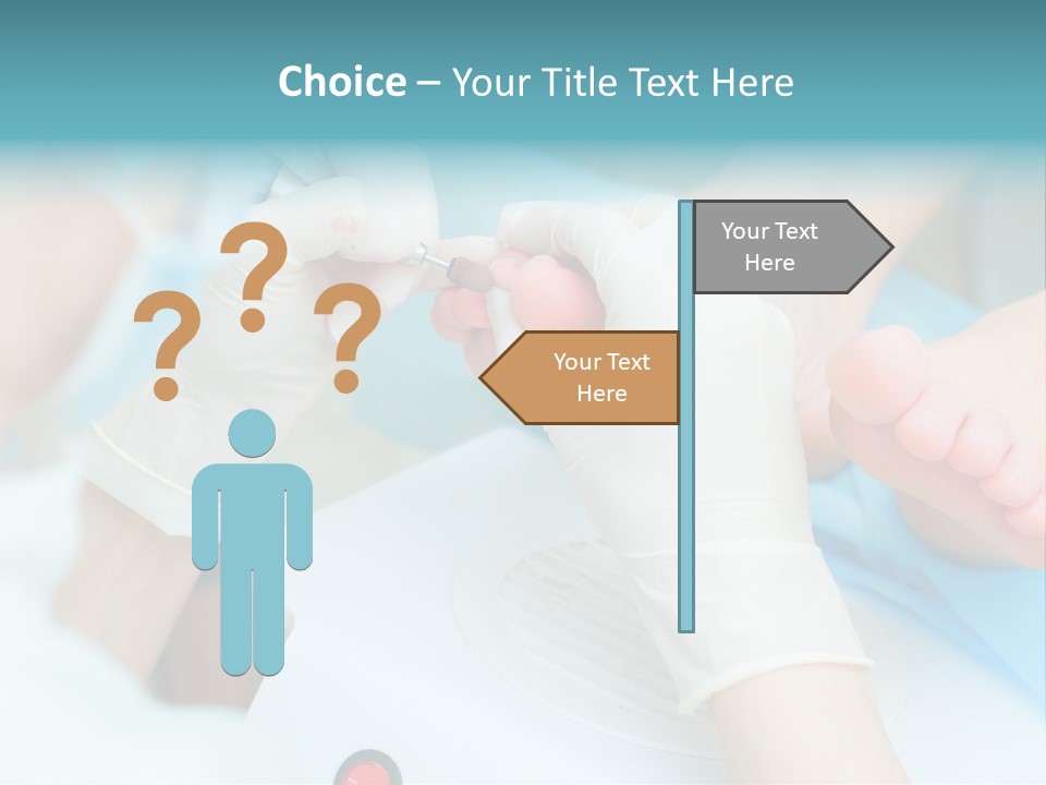 Peeling Pedicure Health PowerPoint Template