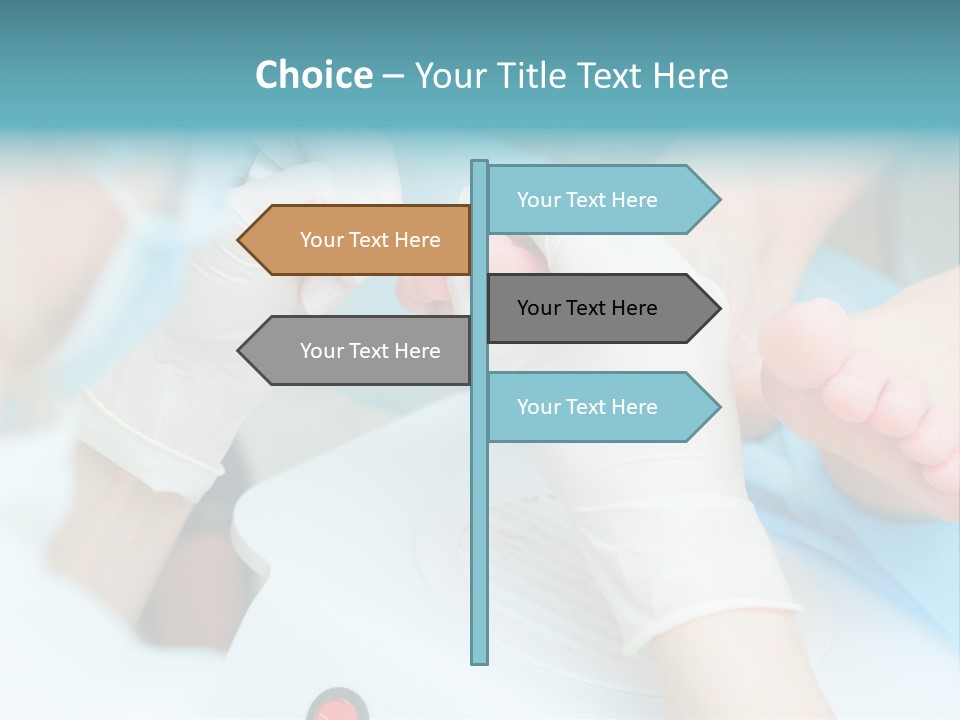 Peeling Pedicure Health PowerPoint Template