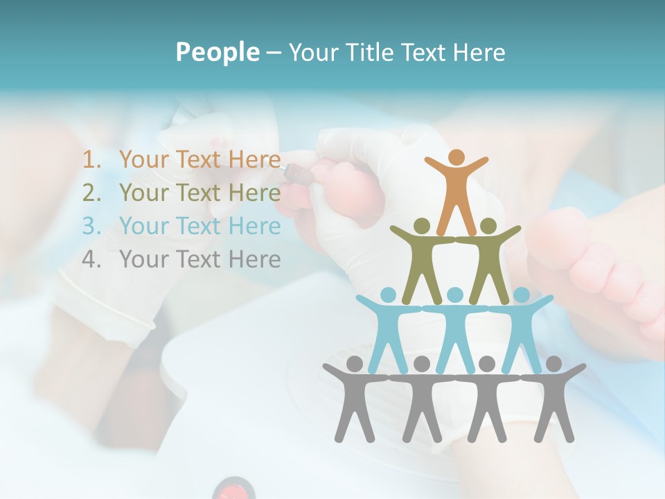 Peeling Pedicure Health PowerPoint Template