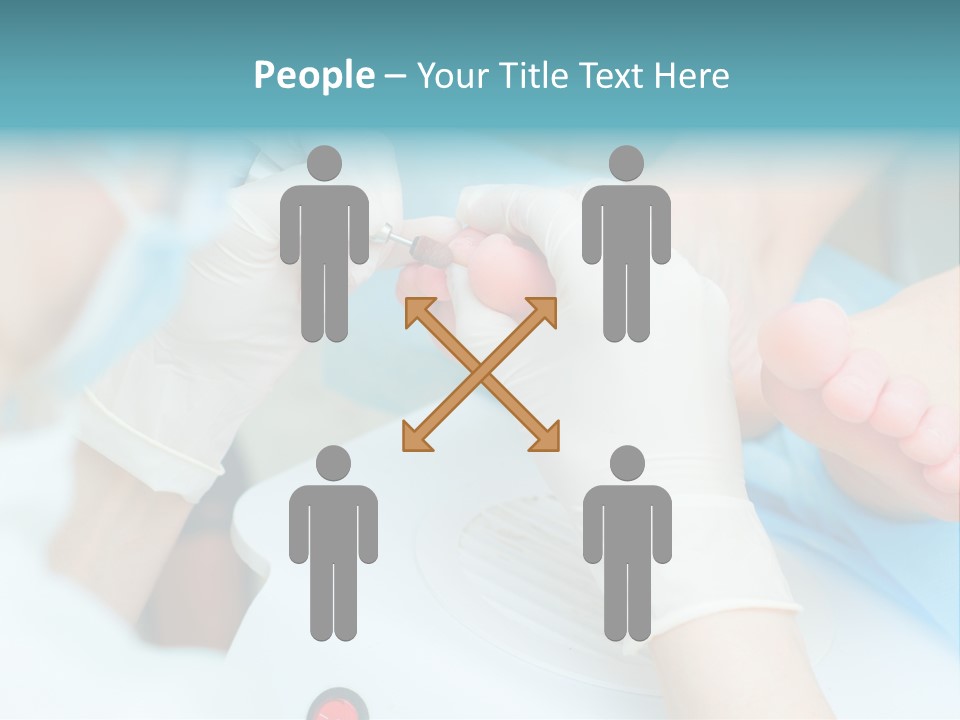 Peeling Pedicure Health PowerPoint Template