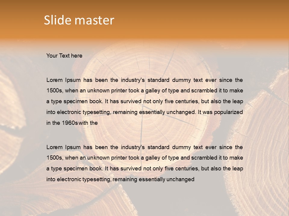 Saw Circle Cut PowerPoint Template