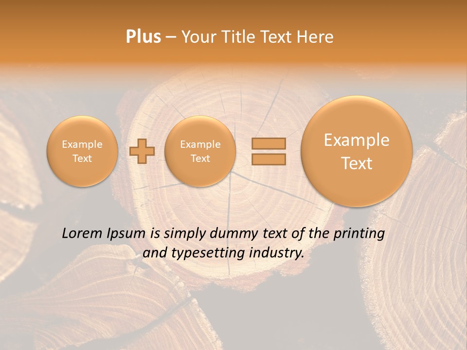 Saw Circle Cut PowerPoint Template