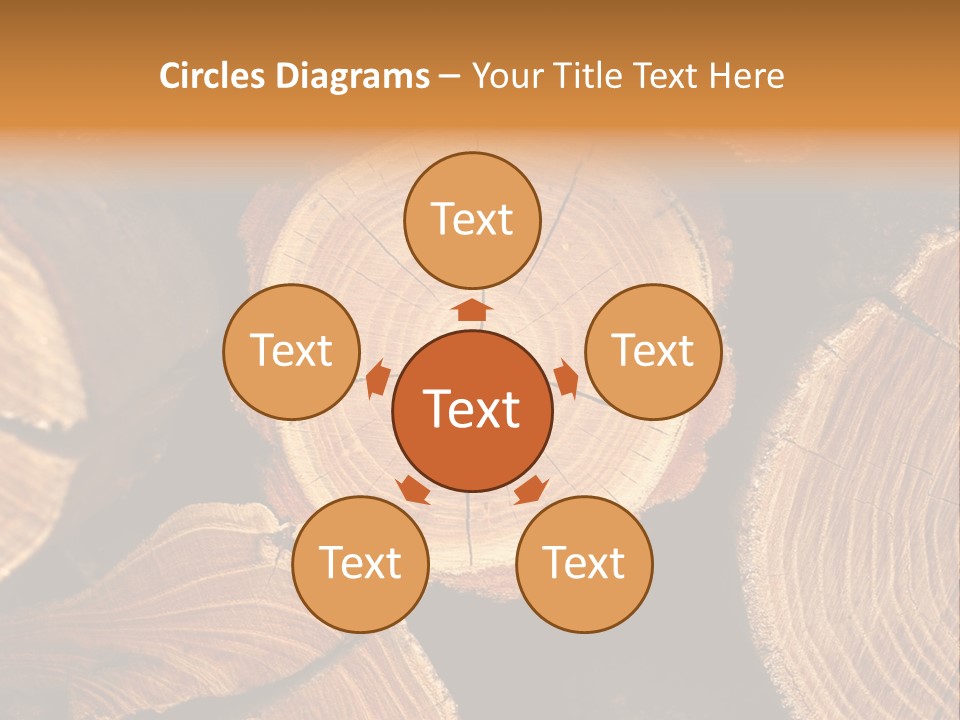 Saw Circle Cut PowerPoint Template