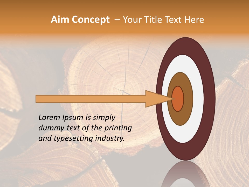 Saw Circle Cut PowerPoint Template