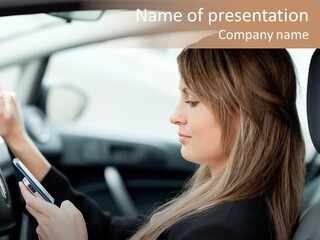 Cell Car Mobile PowerPoint Template