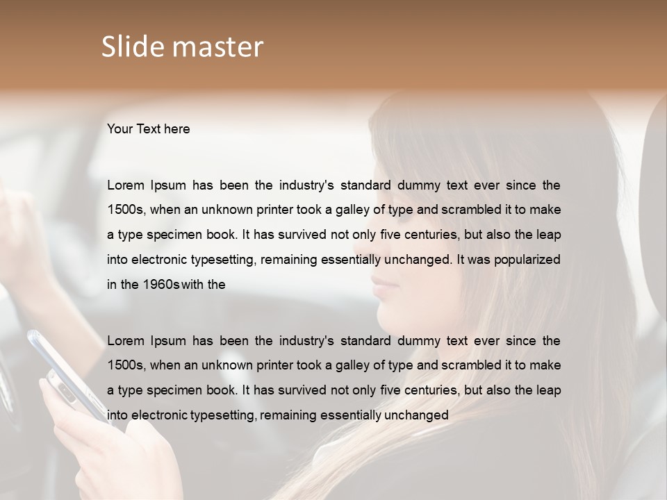 Cell Car Mobile PowerPoint Template