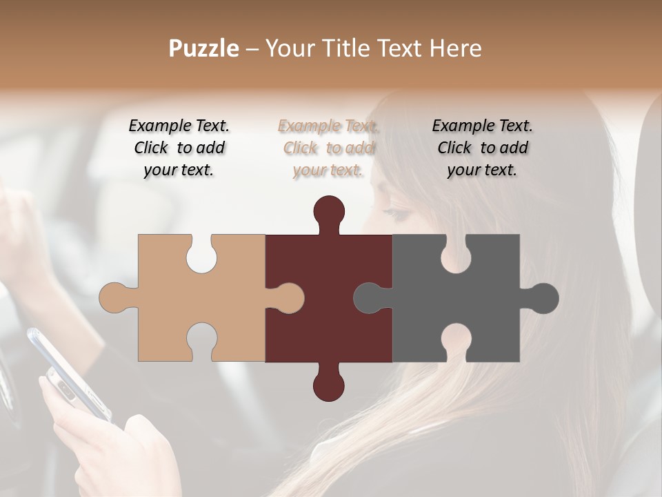 Cell Car Mobile PowerPoint Template