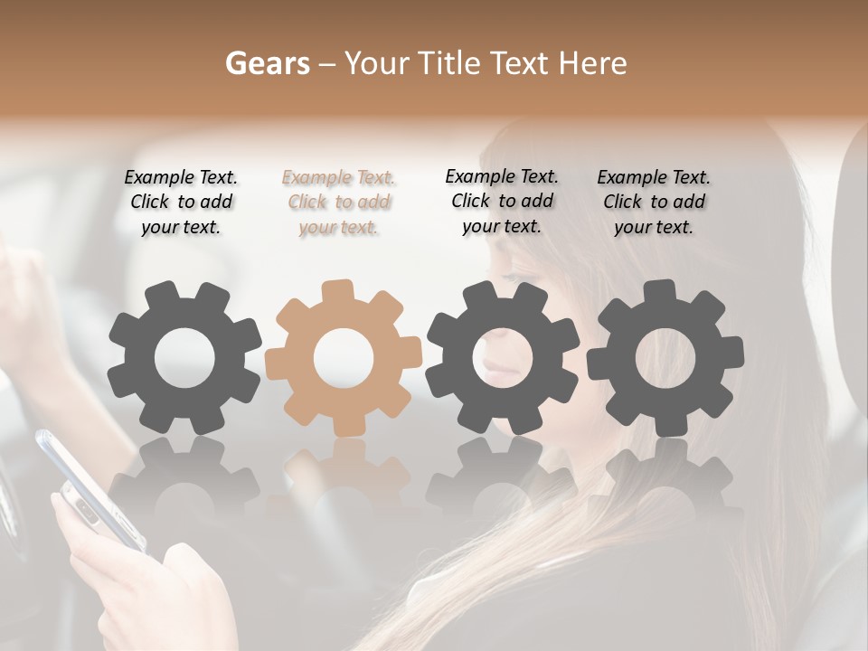 Cell Car Mobile PowerPoint Template