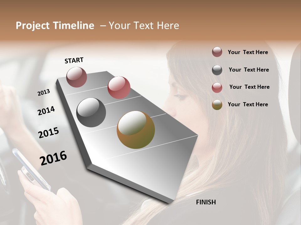 Cell Car Mobile PowerPoint Template