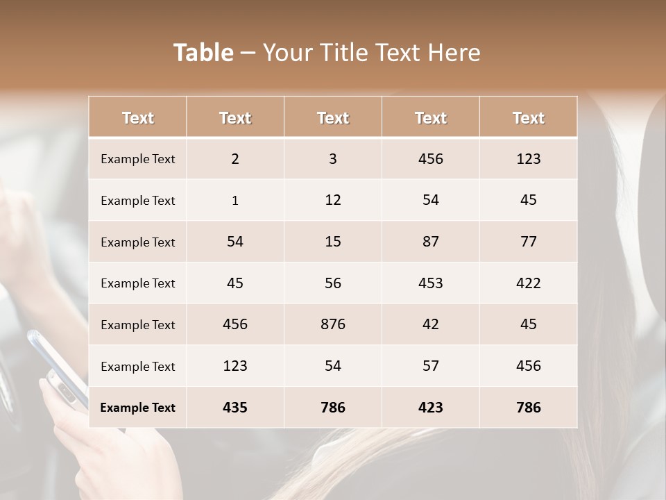 Cell Car Mobile PowerPoint Template