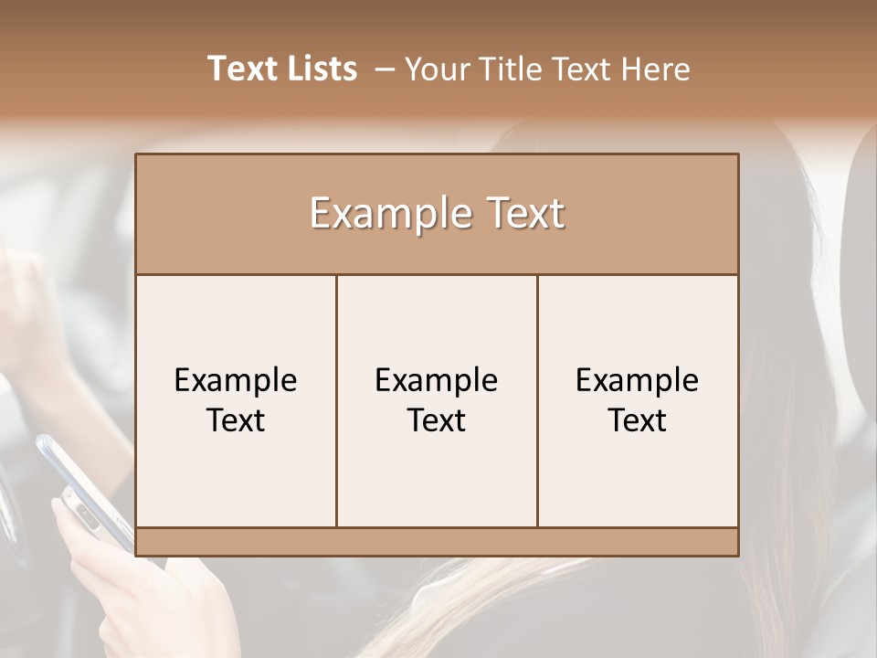 Cell Car Mobile PowerPoint Template